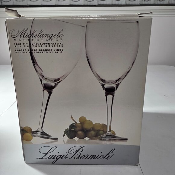 Luigi Bormioli Set of 4 Michelangelo Masterpiece Wine Glasses, 11.5-Oz [NEW] - Picture 6 of 6